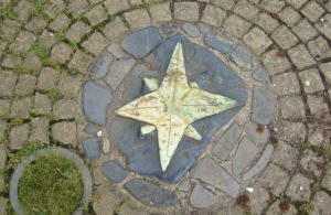 Waymarker Camino de Santiago in Santiago de Compostela